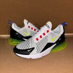 Women's Nike Air Max 270 Size 8.5 White / Volt / Lt Ultramarine AH6789-116